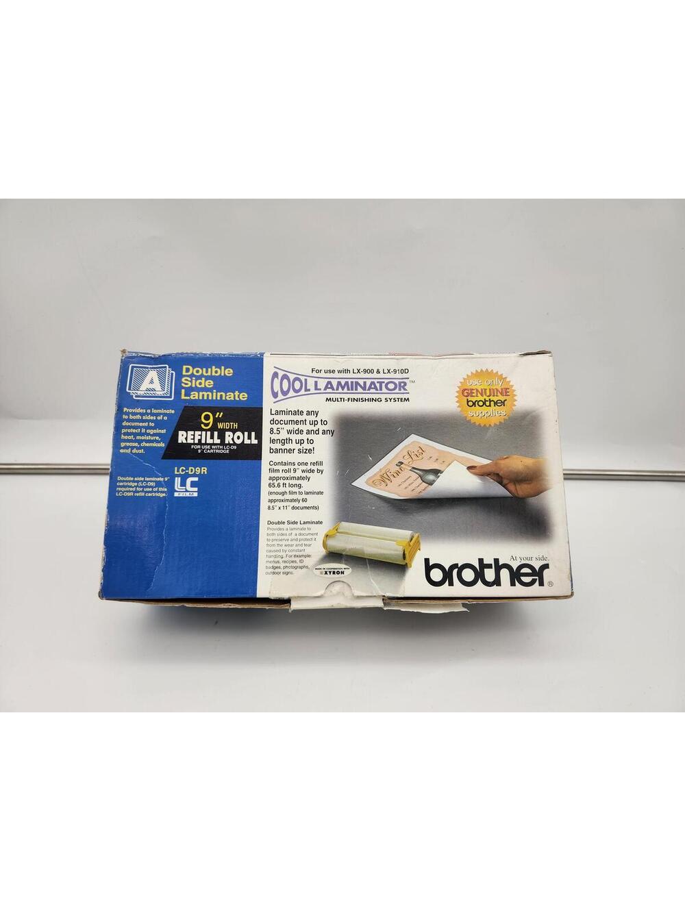 Brother LC-D9R 9' Cool Laminator Refill Roll Double Side Laminate Film NIB